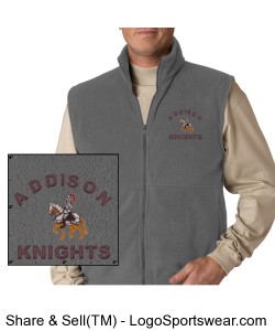 Adult Polor Fleece Vest Design Zoom